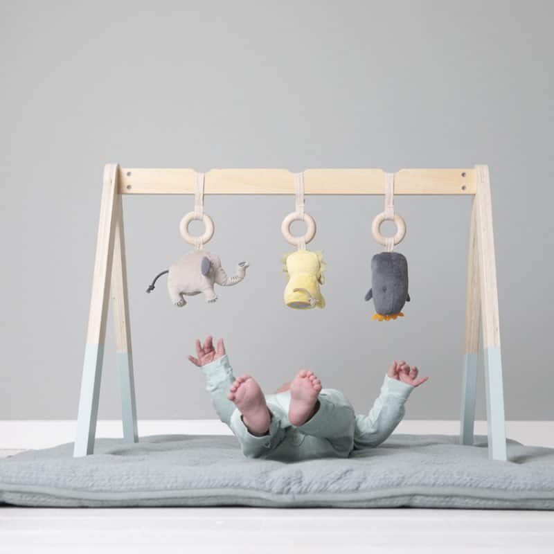 Arche D Eveil En Bois Avec Jouets Mint Nos Minis