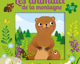 LIVRE PUZZLE 9 PIECES ANIMAUX MONTAGNE