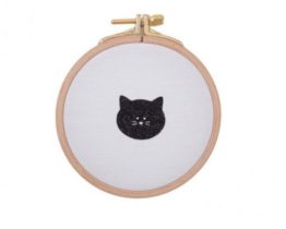 silly billy CADRE 10CM CHAT NOIR BLANC1