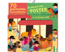Editions lito poster gommettes poney club