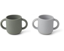 Liewood GOBELET EN SILICONE GENE X2 LAPIN VERT