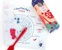 Kit Pizza 1 set silicone recette + 1 pinceau cuisine1