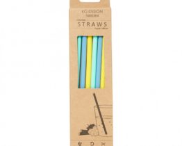 Pailles Silicone Multi Bleu Kg Design