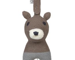 Peluche musicale Hella écureuil marron