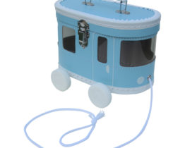 Tramway à tirer Bleu ciel