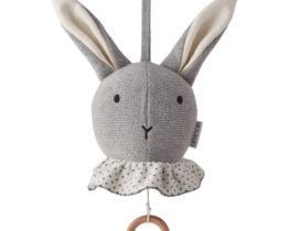 MOBILE MUSICAL ANGELA LAPIN GRIS