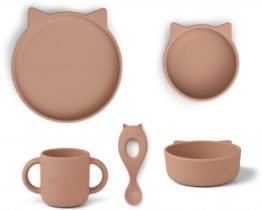SET REPAS VIVI CHAT ROSE