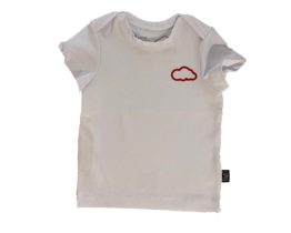 TEE-SHIRT NUAGE BLANC ROUGE