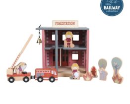 little dutch - circuit de train caserne de pompiers