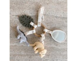 konges slojd - hochet en tissu dino