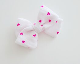 les noeuds de maman - romy blanc coeurs fluo